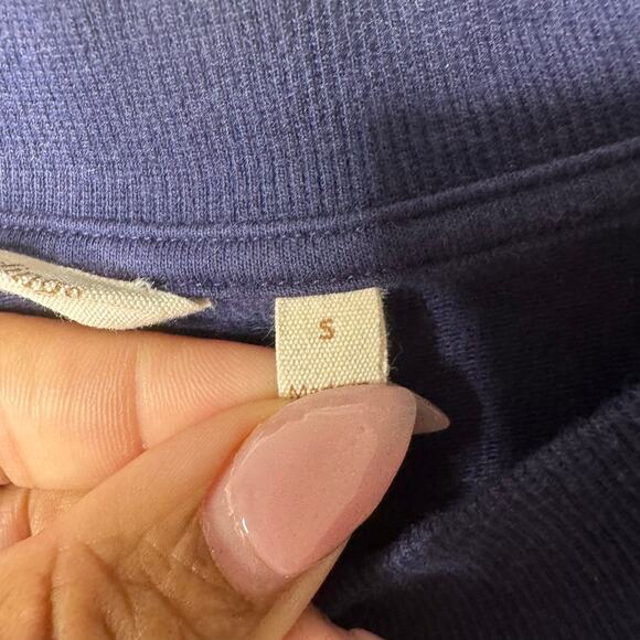 Soft Surroundings Blue Tunic Top Women’s S Long Sleeve Pockets Grommet Detail - Picture 7 of 9